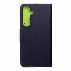 Samsung Galaxy S25 Plus Étui portefeuille Fancy Book Marine / Citron vert