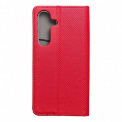 Samsung Galaxy S25 Portefeuilles Smart Case Book Rouge