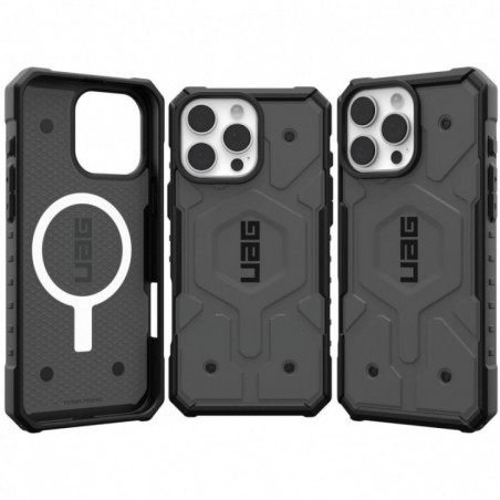 Apple iPhone 16 Pro Max Coque Urban Armor Gear Pathfinder Étui haut de gamme  MagSAFE  Argenté