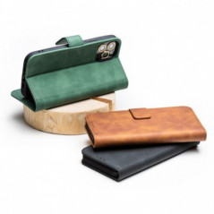 Samsung Galaxy S25 Plus Portefeuilles TENDER Book Vert