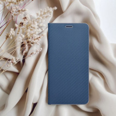 XIAOMI 14 Portefeuilles LUNA Book Carbon Fibre de carbone, Élégant  Bleu