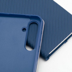 XIAOMI 14 Portefeuilles LUNA Book Carbon Fibre de carbone, Élégant  Bleu