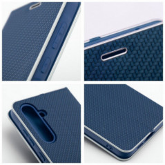 XIAOMI 14 Portefeuilles LUNA Book Carbon Fibre de carbone, Élégant  Bleu