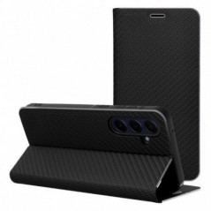 XIAOMI 14 Portefeuilles LUNA Book Carbon Fibre de carbone, Élégant Noir