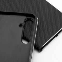 XIAOMI 14 Portefeuilles LUNA Book Carbon Fibre de carbone, Élégant  Noir