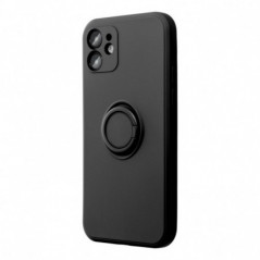 Samsung Galaxy S25 Coque Silicone ring Noir