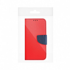 XIAOMI Redmi 14C Étui portefeuille Fancy Book Rouge / Marine