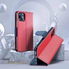 XIAOMI Redmi Note 14 5G Étui portefeuille Fancy Book Rouge / Marine