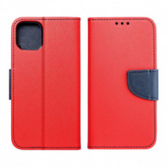 XIAOMI Redmi Note 14 Pro Plus 5G Étui portefeuille Fancy Book Rouge / Marine