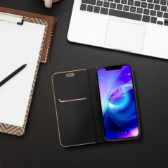 XIAOMI Redmi Note 14 4G Portefeuilles LUNA Book Gold Élégant  Noir