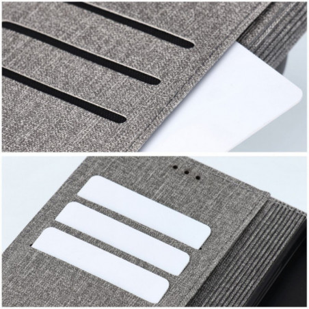 XIAOMI Redmi Note 14 4G Portefeuilles GOMMA Élégant  Gris