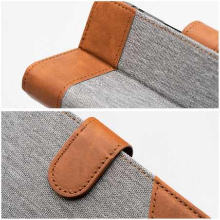 Apple iPhone 16 Pro Portefeuilles JEANS Élégant  Gris