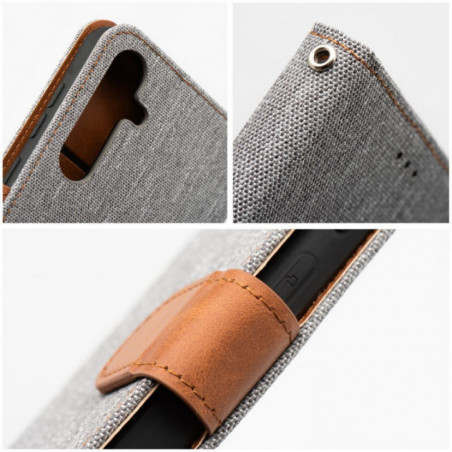 XIAOMI Redmi Note 14 4G Portefeuilles JEANS Élégant  Gris