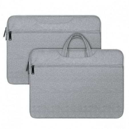 Dux Ducis Sac à main horizontal LBTC pour ordinateur portable 13-13.9 pouces, gris clair