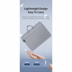Dux Ducis Sac à main horizontal LBTC pour ordinateur portable 13-13.9 pouces, gris clair