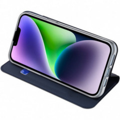 Apple iPhone 15 Plus Coque Dux Ducis Leather Bleu