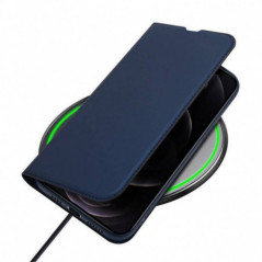 Apple iPhone 13 Pro Max Coque Dux Ducis Leather Bleu