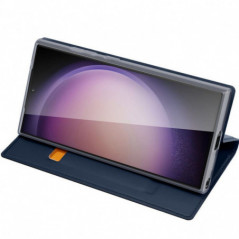 Samsung Galaxy S24 Coque Dux Ducis Leather Bleu