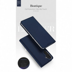 Samsung Galaxy S24 Coque Dux Ducis Leather Bleu