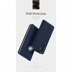Samsung Galaxy S24 Coque Dux Ducis Leather Bleu