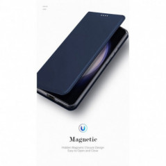 Samsung Galaxy S24 Coque Dux Ducis Leather Bleu
