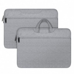 Dux Ducis Sac à main horizontal LBTC pour ordinateur portable 14-15,4 pouces, gris clair