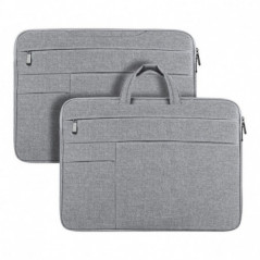 Dux Ducis Sac à main horizontal LBTC pour ordinateur portable 15.5-16 pouces, gris clair