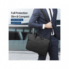 Dux Ducis Sacoche LBJB pour ordinateur portable 13-13.9 pouces, sac bandoulière noir