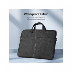 Dux Ducis Sacoche LBJB pour ordinateur portable 14-15.4 pouces, sac à bandoulière noir