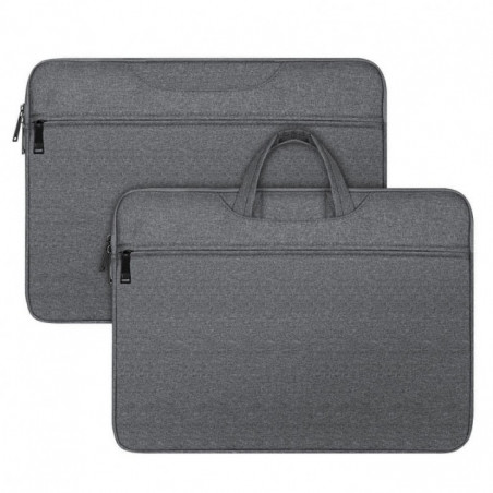 Dux Ducis Sac à main horizontal LBTC pour ordinateur portable 14-15.4 pouces, gris foncé