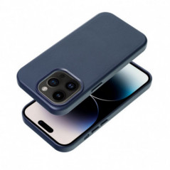 Samsung Galaxy S25 Plus Coque Leather Mag Cover Élégant  MagSAFE  Bleu indigo