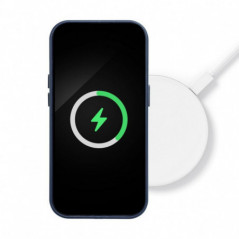 Samsung Galaxy S25 Ultra Coque Leather Mag Cover Élégant  MagSAFE  Bleu indigo