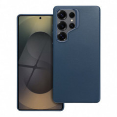 Samsung Galaxy S25 Ultra Coque Leather Mag Cover Élégant  MagSAFE  Bleu indigo