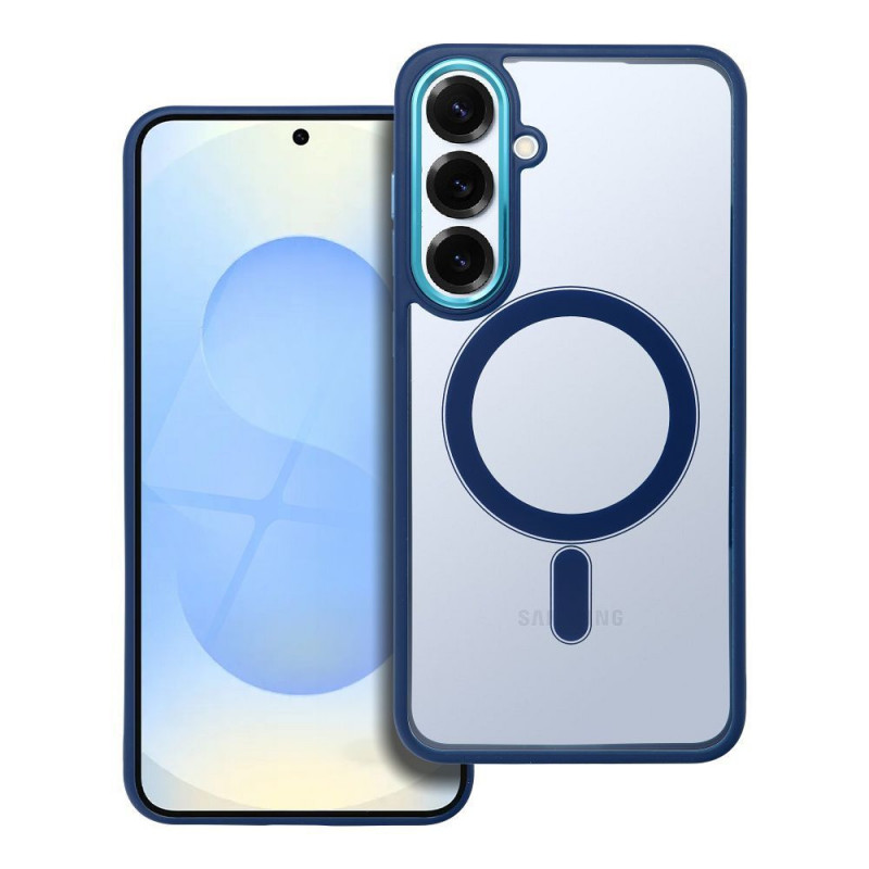 Samsung Galaxy S25 Plus Coque Color Edge Mag MagSAFE  Bleu marine