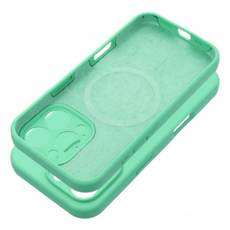 Apple iPhone 16 Pro Max Coque Silicone 2mm Couleur menthe