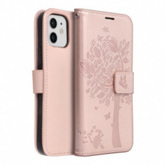 Apple iPhone 12 Pro Portefeuilles MEZZO Book Or rose