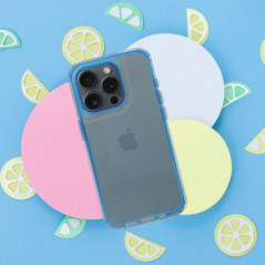 Apple iPhone 16e Coque Matrix Clear Bleu