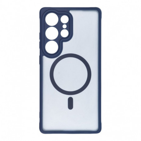 Samsung Galaxy S25 Coque Matte Mag Cove MagSAFE  Bleu