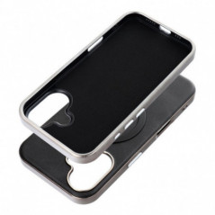 Apple iPhone 14 Pro Coque Gentleman Mag Cover Élégant MagSAFE Noir
