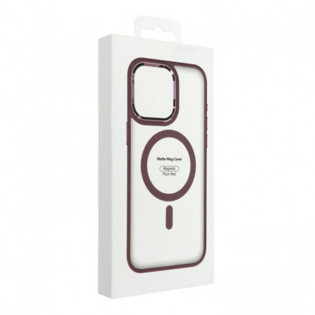 Samsung Galaxy S25 Ultra Coque Matte Mag Cove MagSAFE  Rouge prune