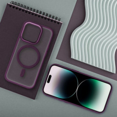 Samsung Galaxy S25 Ultra Coque Matte Mag Cove MagSAFE  Rouge prune