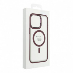 Samsung Galaxy S25 Coque Matte Mag Cove MagSAFE  Rouge prune