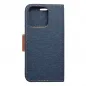 Apple iPhone 16 Pro Portefeuilles Canvas Book Bleu marine