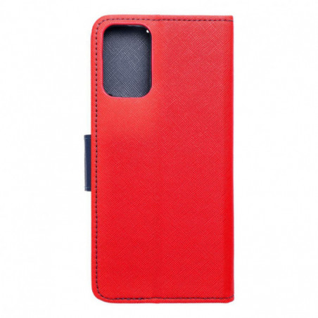 Motorola Moto G35 Étui portefeuille Fancy Book Rouge / Marine