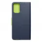 Motorola Moto G35 Étui portefeuille Fancy Book Marine / Citron vert