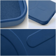 Apple iPhone 17 Air Coque Silicone Mag Cover MagSAFE  Bleu