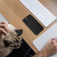 Apple iPhone 17 Pro Coque Silicone Mag Cover MagSAFE  Noir