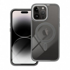 Apple iPhone 17 Coque Color Edge Mag MagSAFE  Gris titane