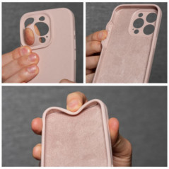 Apple iPhone 17 Coque Silicone 2mm Rose sable
