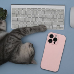 Apple iPhone 17 Pro Coque Silicone 2mm Rose sable